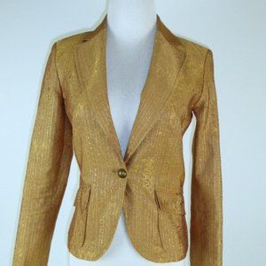ILARY Brocade blazer GOLD, ORANGE classic made in Italy i40